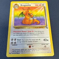 Pokemon TCG Dragonite 19/62 Fossil Non-Holo Rare LP - Image 1