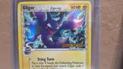Pokemon TCG Card Gligar Ex Dragon Frontiers 16/101 2006 Reverse Stamped Holo MP - Image 2
