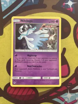 Pokemon Nihilego 106/214 - XY Lost Thunder - Holo Rare - Excellent - Image 1