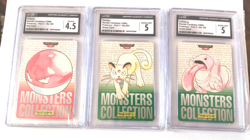 (3) Pokemon Monsters Collection Graded Slabs - Voltorb, Persian, Lickitung - Image 1