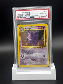 2002 Pokemon Legendary Collection #11 Gengar Holo PSA 8 Card MINT - Image 1