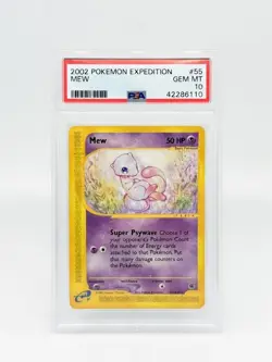PSA 10 2002 Pokemon Expedition Mew 55/165 - Non Holo - POP 184 - Image 1