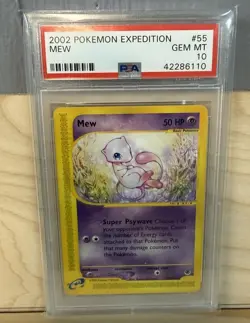 PSA 10 2002 Pokemon Expedition Mew 55/165 - Non Holo - POP 184 - Image 3