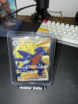 Pokemon TCG Cynthia's Garchomp EX 215/182, NM-Ultra Rare, Destined Rivals - Image 1