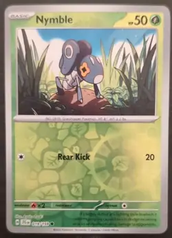 Nymble 19/159 Reverse Holo Pokemon TCG Journey Together NM - Image 3