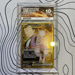Team Rocket’s Mewtwo Ex 240/182-Pokemon Destined Rivals Ace 10 perfect subgrades - Image 1