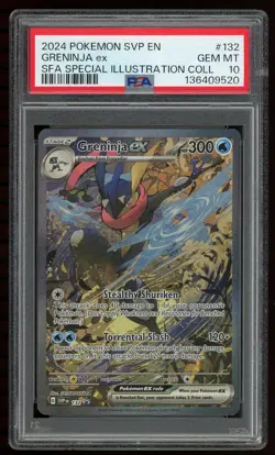 2024 SCARLET AND VIOLET SPECIAL ILLUSTRATION POKEMON #132 GRENINJA EX PSA 10 - Image 1