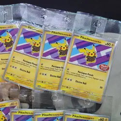 LOT OF 10 PCS 2024 POKEMON INDONESIAN SV-P #154 PIKACHU IN BATIK BERKEMEJA BATIK - Image 3