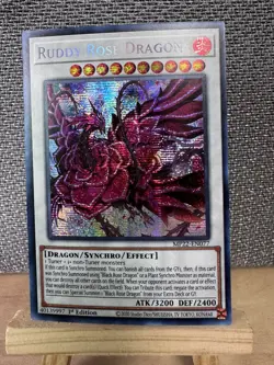 Yu-Gi-Oh! Ruddy Rose Dragon MP22-EN077 Prismatic Secret Rare 1st Edition NM - Image 1