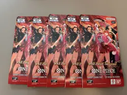 One Piece TCG Heroines Edition EB-03 Sleeved Booster Packs Lot of 5x English - Image 1