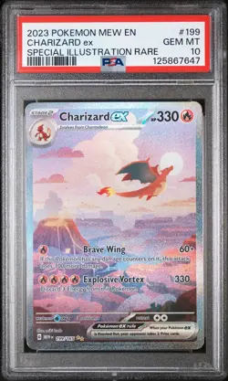 2023 Pokemon Mew En-151 #199 Charizard Ex Special Illustration Rare PSA 10 - Image 1