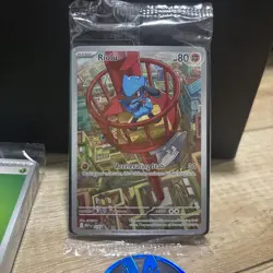 Opened Pokemon TCG Mega Evolutions Lucario ETB - WITH Sealed Riolu Promo - Image 2