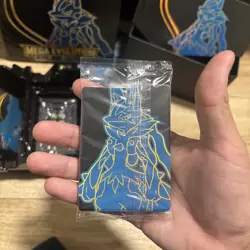 Opened Pokemon TCG Mega Evolutions Lucario ETB - WITH Sealed Riolu Promo - Image 3