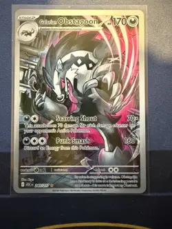 Galarian Obstagoon 245/217 IR Full Art Pokemon Mega Evolution - Ascended Heroes - Image 1