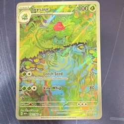 Pokemon Ivysaur Full Art Illustration Rare Holo 167/165 Scarlet & Violet 151 - Image 1