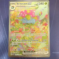 Pokemon Venusaur EX Full Art Special Illustration Rare Holo 198/165 SV151 340 HP - Image 1