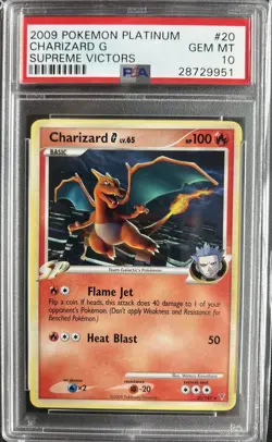 2009 Pokemon Supreme Victors Charizard Non-Holo #20 - PSA 10 - Image 3