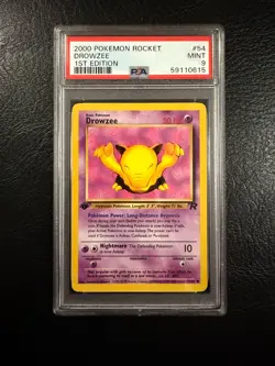 2000 Pokemon Rocket #54 - Drowzee - Mint - 1st Edition - PSA 9! - Image 1