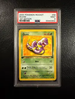 2000 Pokemon Rocket #56 - Ekans - Mint - 1st Edition - PSA 9! - Image 1
