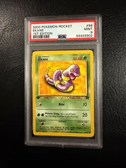 2000 Pokemon Rocket #56 - Ekans - Mint - 1st Edition - PSA 9! - Image 2