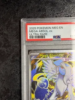 2025 POKEMON MEG EN MEGA ABSOL ex ULTRA RARE #161 - PSA 8 - Image 3