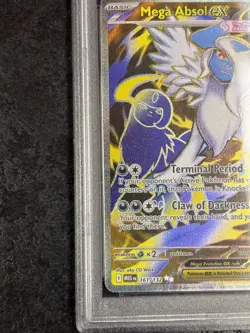 2025 POKEMON MEG EN MEGA ABSOL ex ULTRA RARE #161 - PSA 8 - Image 4