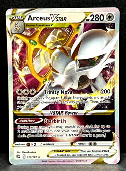 Pokemon TCG Arceus VSTAR 123/172 Brilliant Stars Holo Ultra Rare - Near Mint - Image 1