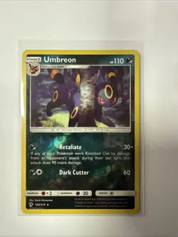 Pokemon TCG - Umbreon - Lost Thunder - 120/214 - Reverse Holo - Ultra Rare Mint - Image 1