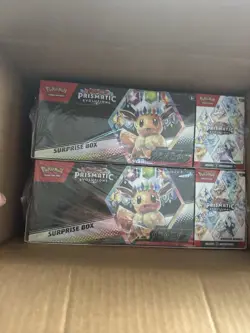 LOT OF 2 - Pokemon Prismatic Evolutions Surprise Box & Booster Bundle Sams Club - Image 1
