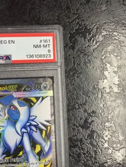 2025 POKEMON MEG EN MEGA ABSOL ex ULTRA RARE #161 - PSA 8 - Image 2