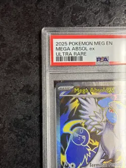 2025 POKEMON MEG EN MEGA ABSOL ex ULTRA RARE #161 - PSA 8 - Image 3