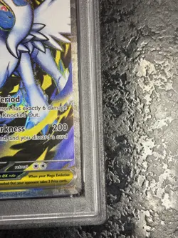 2025 POKEMON MEG EN MEGA ABSOL ex ULTRA RARE #161 - PSA 8 - Image 5