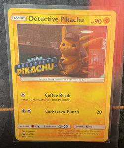 Pokemon TCG SM Detective Pikachu SM190 Stamped Black Star Promo DVD Exclusive LP - Image 1