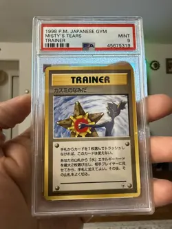Pokemon 1998 Misty's Tears Trainer Japanese Gym PSA 9 Banned - Image 1
