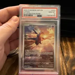 2024 POKEMON SSP EN-SURGING SPARKS ILLUSTRATION RARE #203 LATIOS PSA 10 - Image 1