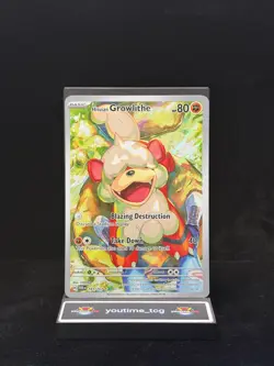Pokemon Twilight Masquerade Illustration Rare Hisuian Growlithe #181 - Image 1