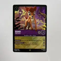 Disney Lorcana Bambi Little Prince 63/204 Legendary Foil Holo Reign of Jafar - Image 1