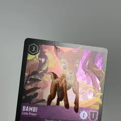 Disney Lorcana Bambi Little Prince 63/204 Legendary Foil Holo Reign of Jafar - Image 2