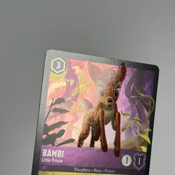 Disney Lorcana Bambi Little Prince 63/204 Legendary Foil Holo Reign of Jafar - Image 3
