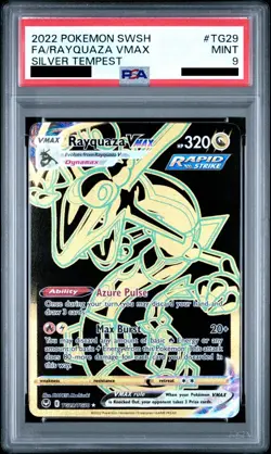 PSA 9 Rayquaza VMAX TG29 Silver Tempest Trainer Gallery Pokemon Card Pokemon TCG - Image 1