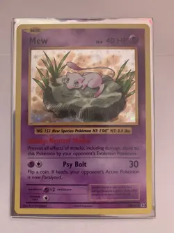 Mew XY Evolutions 53/108 Holo Pokemon Card 2016 near mint - Image 1