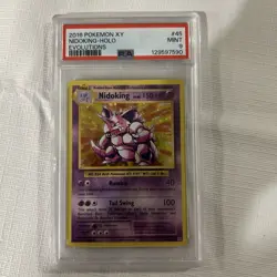 Pokemon Nidoking TCG Holo Rare Card 45/108 XY Evolutions PSA 9 - Image 1