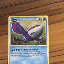 Kyogre 12/95 SWIRL HOLO Rare Pokemon Card Call of Legends - LP - Image 1