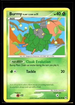 2009 Platinum - Arceus Burmy Plant Cloak #56 Non Holo Pokemon Card - Image 1