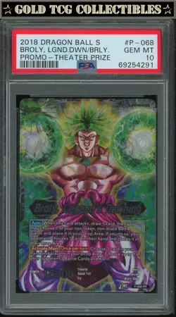 PSA 10 ⭐ Broly Legend's Dawning Movie Promo Card Super DBS Z DBZ Heroes - Image 1