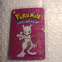 Mewtwo #150 - Vintage Vending Machine Prism Sticker 2000 - Pokemon Card - Image 1