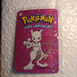 Mewtwo #150 - Vintage Vending Machine Prism Sticker 2000 - Pokemon Card - Image 3
