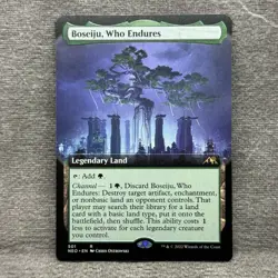 MTG Boseiju, Who Endures Extended Art Kamigawa Neon Dynasty NEO #501 Non-Foil NM - Image 1