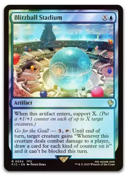 Blitzball Stadium (Surge Foil) #34 (NM) Final Fantasy FIC Magic MTG - Image 1