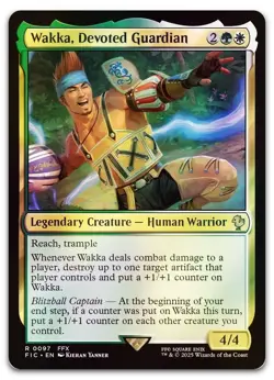 Wakka, Devoted Guardian (Surge Foil) #97 (NM) Final Fantasy FIC Magic MTG - Image 1